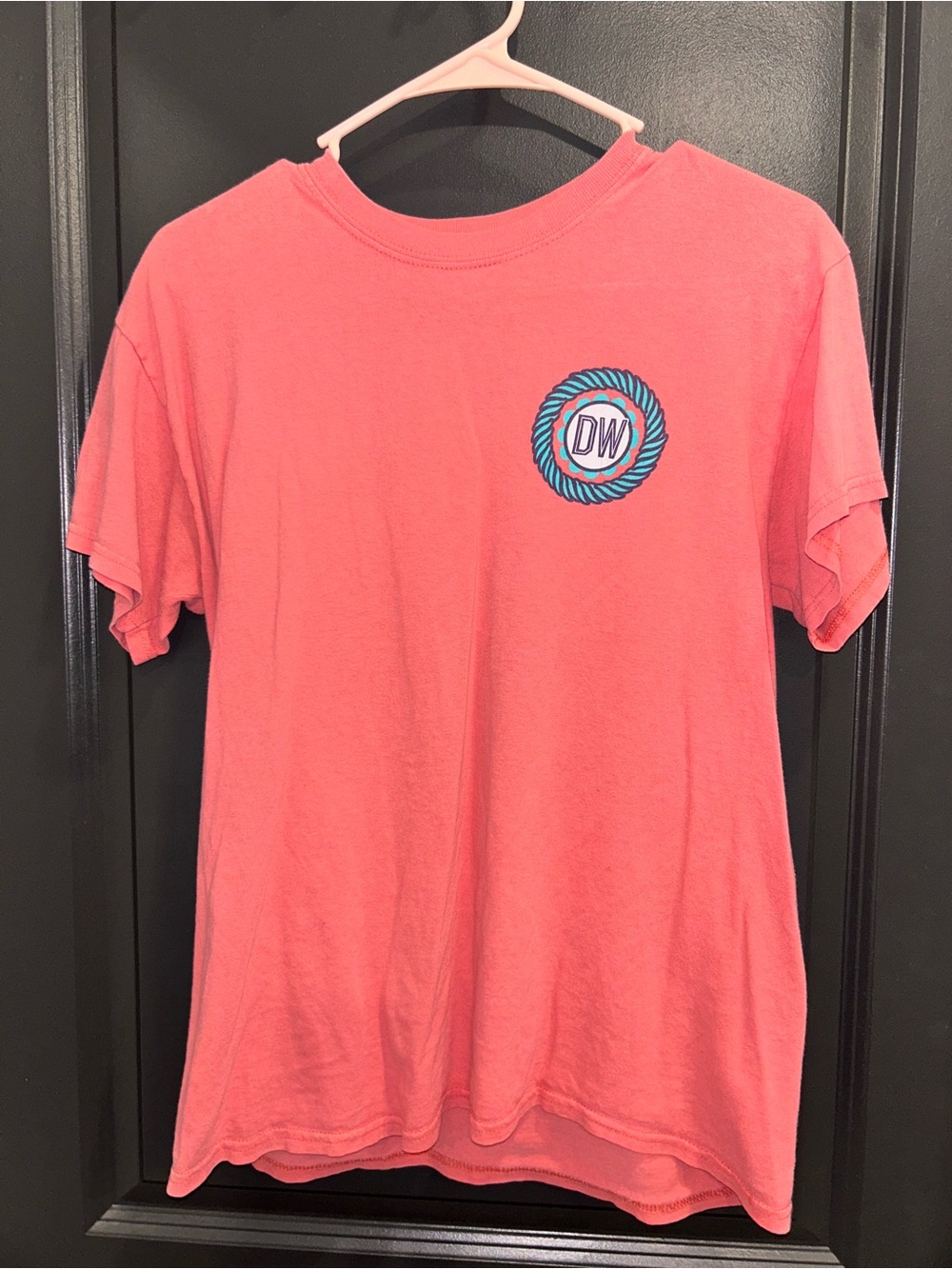 Coral Dollywood Short-Sleeve Cotton Tee